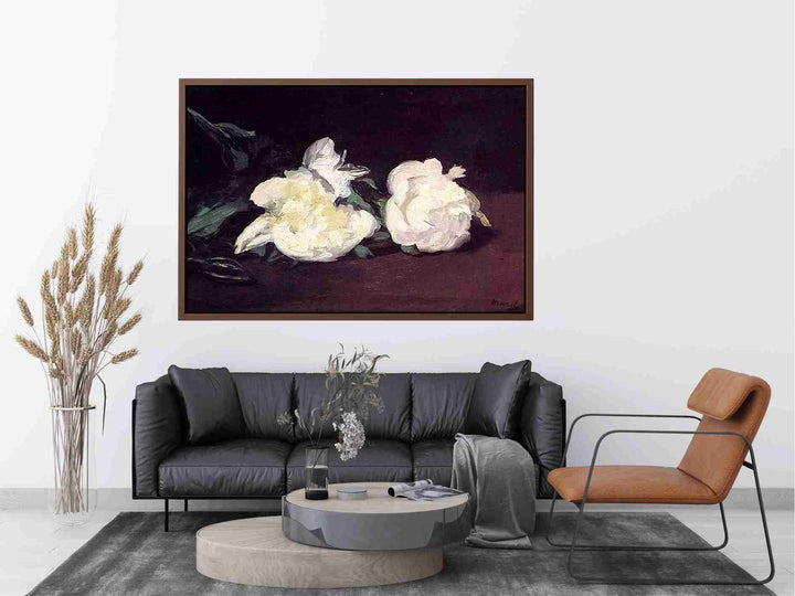 Branch of White Peonies and Secateurs