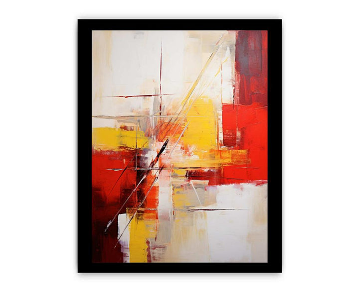 Abstract YellowAnd Red Painting