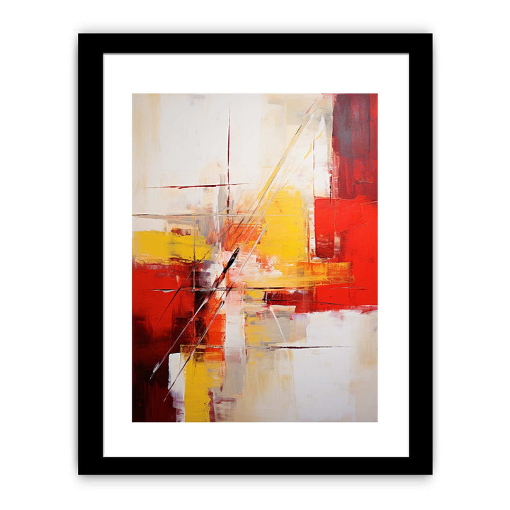Abstract YellowAnd Red Painting