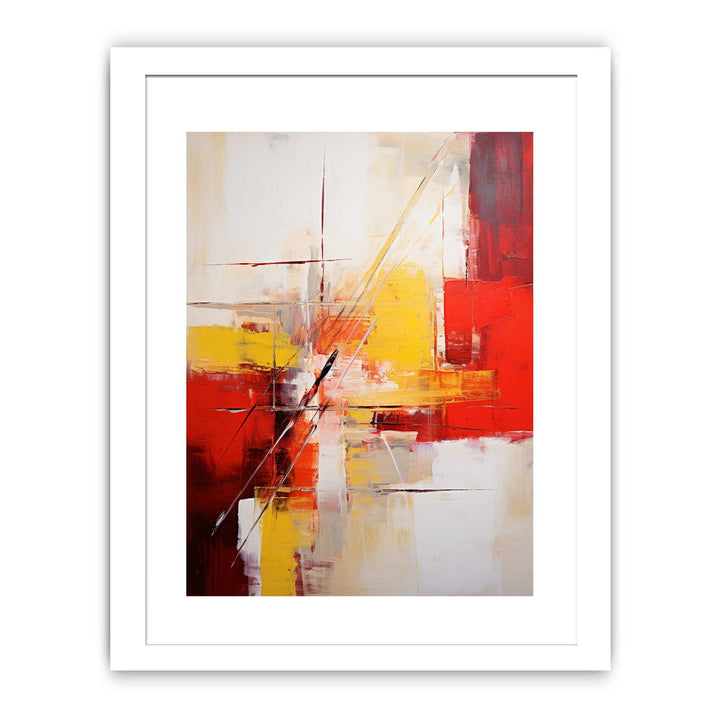Abstract YellowAnd Red Painting
