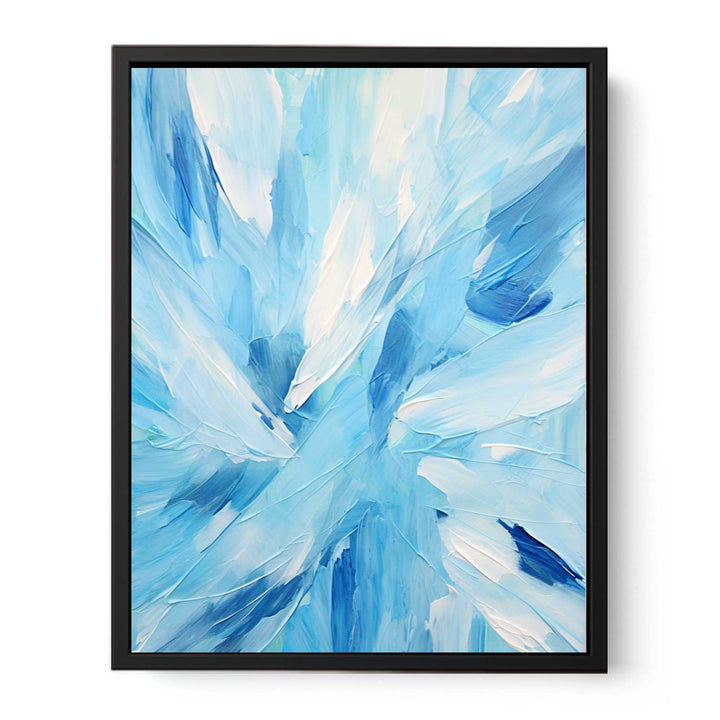 Blue And White Abstract Painting