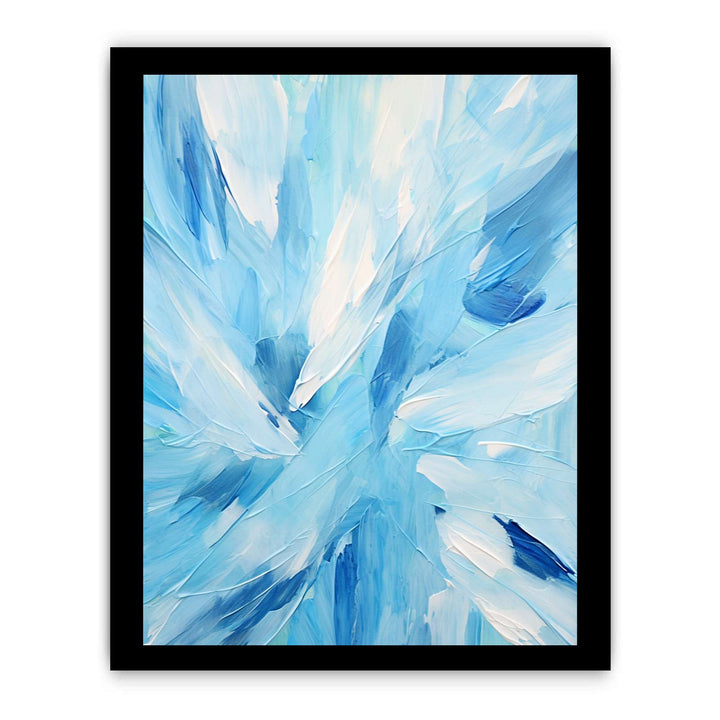 Blue And White Abstract Painting