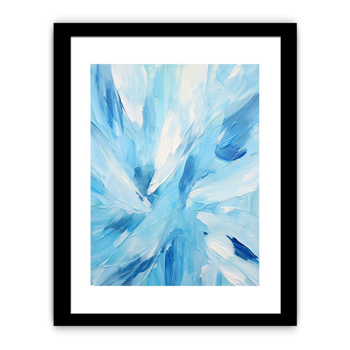 Blue And White Abstract Painting