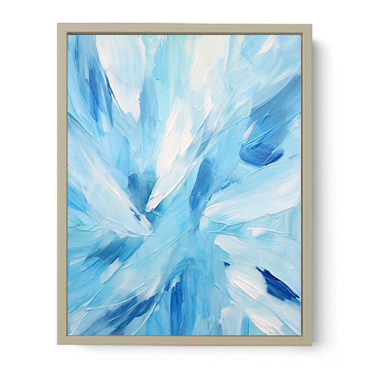 Blue And White Abstract Painting