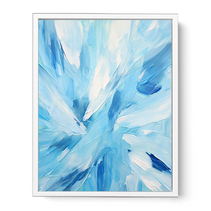 Blue And White Abstract Painting