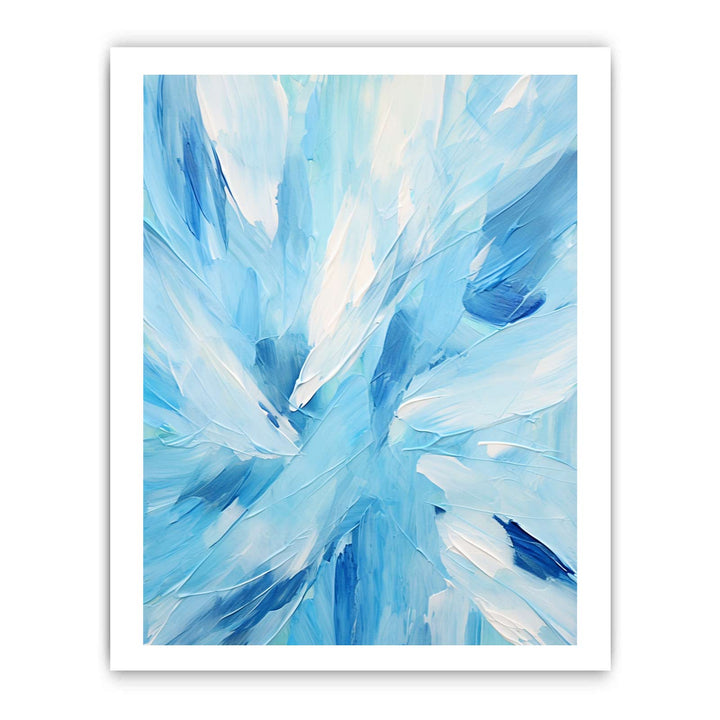 Blue And White Abstract Painting