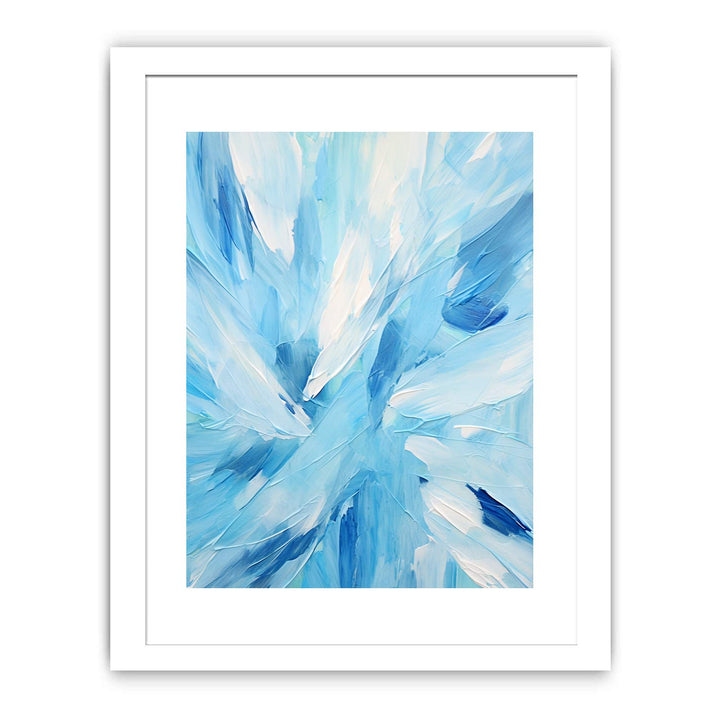 Blue And White Abstract Painting