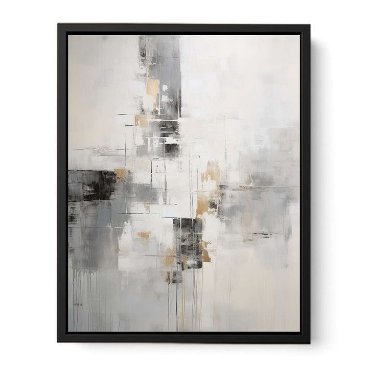 Abstract Black And Grey Painting-1