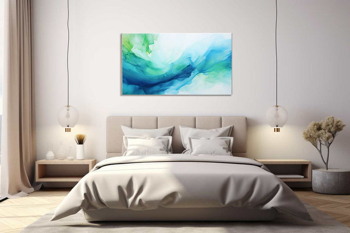 Blue And Green Abstract Painting