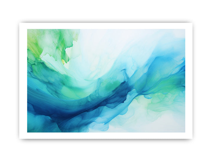 Blue And Green Abstract Painting
