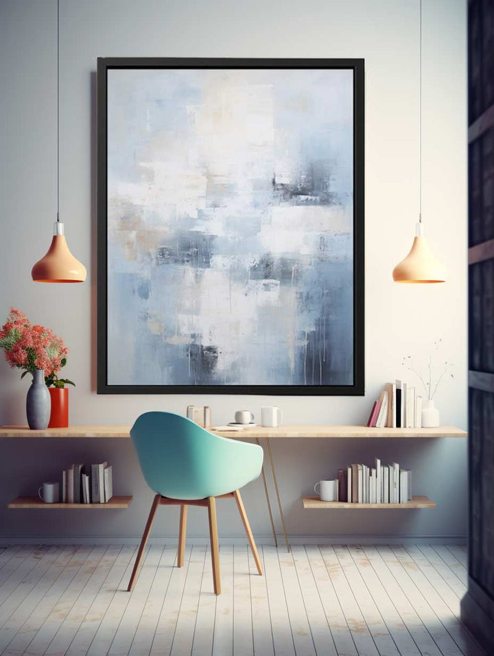 Abstract Grey Painting-1