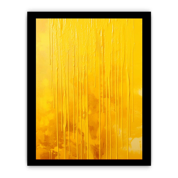 Yellow Dripping Color Painting