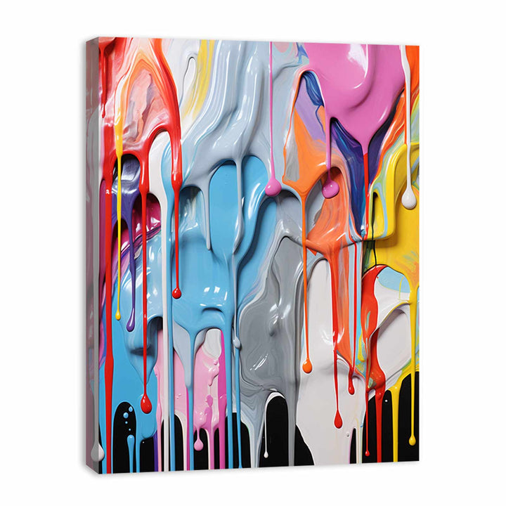 Dripping Color  Art Painting