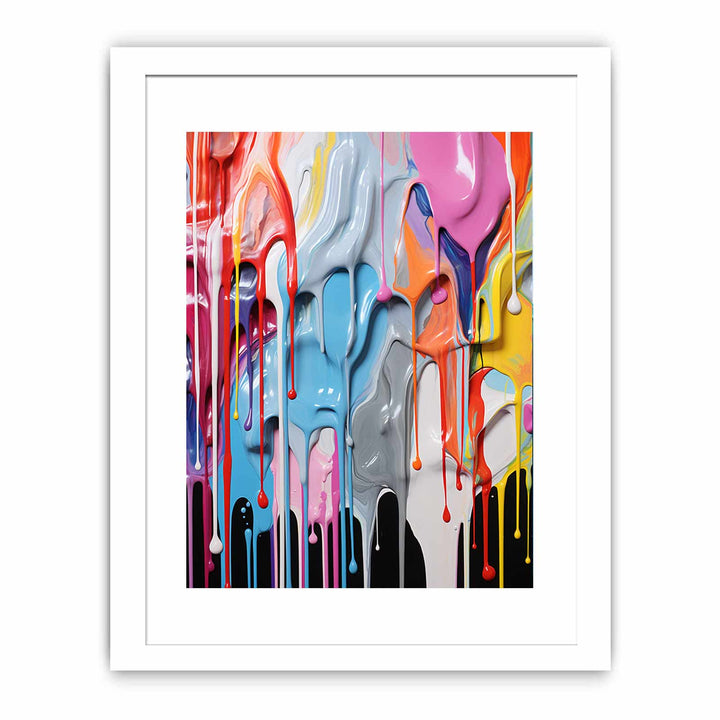 Dripping Color  Art Painting