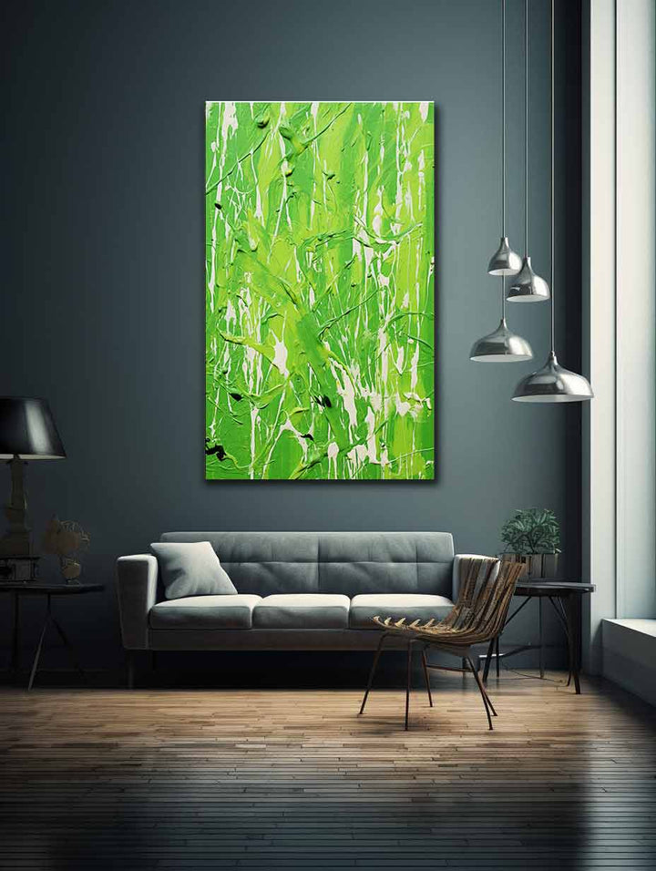 Blue Dripping Color Painting