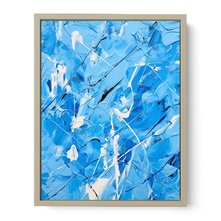 Green Art Dripping Color Painting