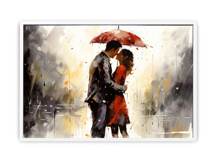 Red Couple Art Painting   Canvas Print