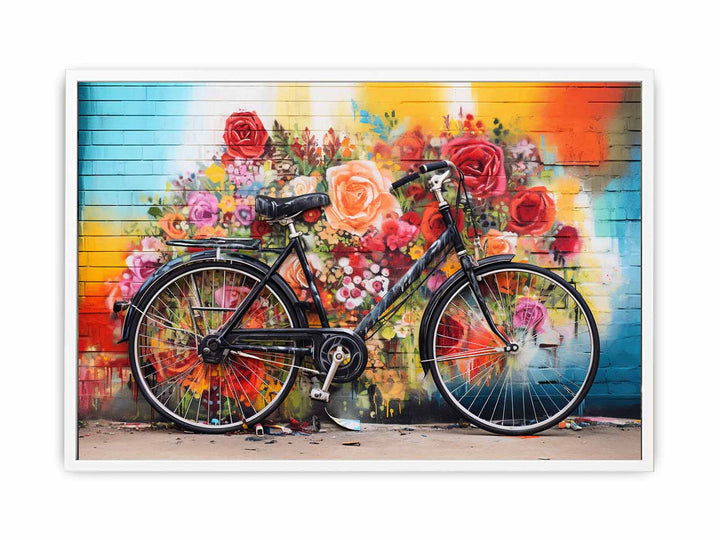 Bicycle Art Painting   Canvas Print