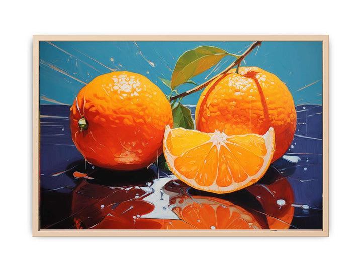 Orange Art Painting   Poster