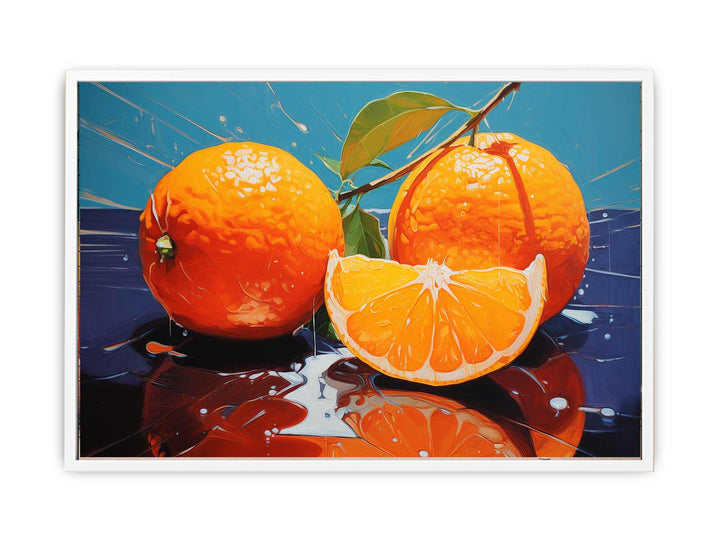Orange Art Painting   Canvas Print