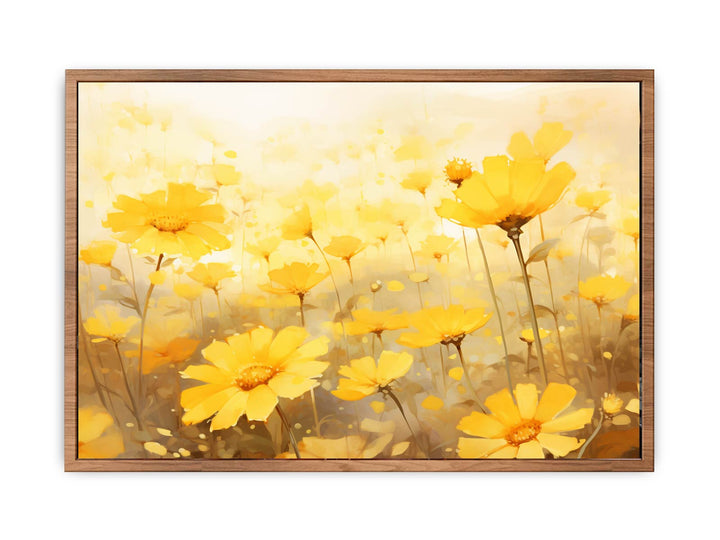 Orange Flower Art Painting  