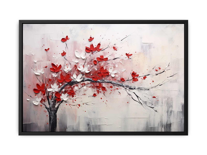 Red White Art Painting 