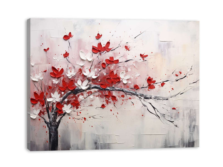 Red White Art Painting 