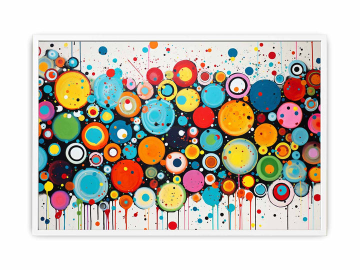 Circle Art Painting   Canvas Print