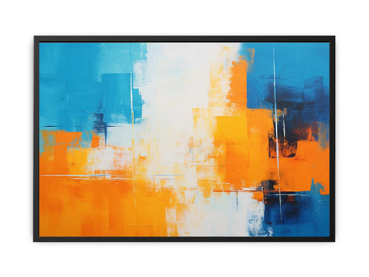 Orange Blue Art Painting