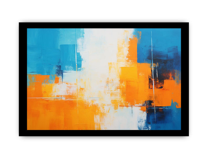 Orange Blue Art Painting