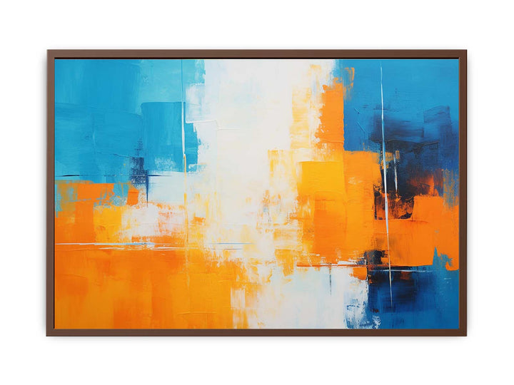 Orange Blue Art Painting
