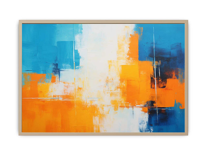 Orange Blue Art Painting