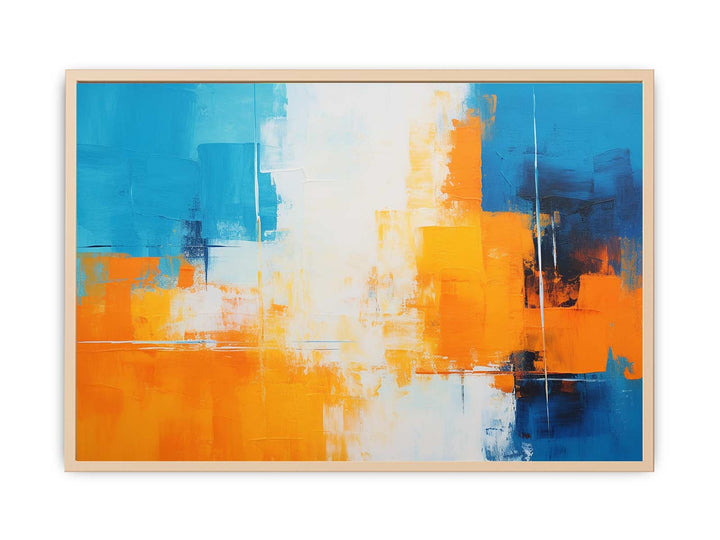 Orange Blue Art Painting