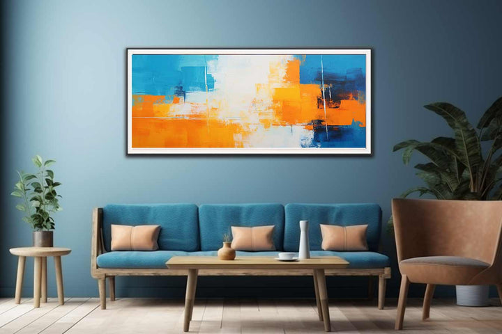 Orange Blue Art Painting