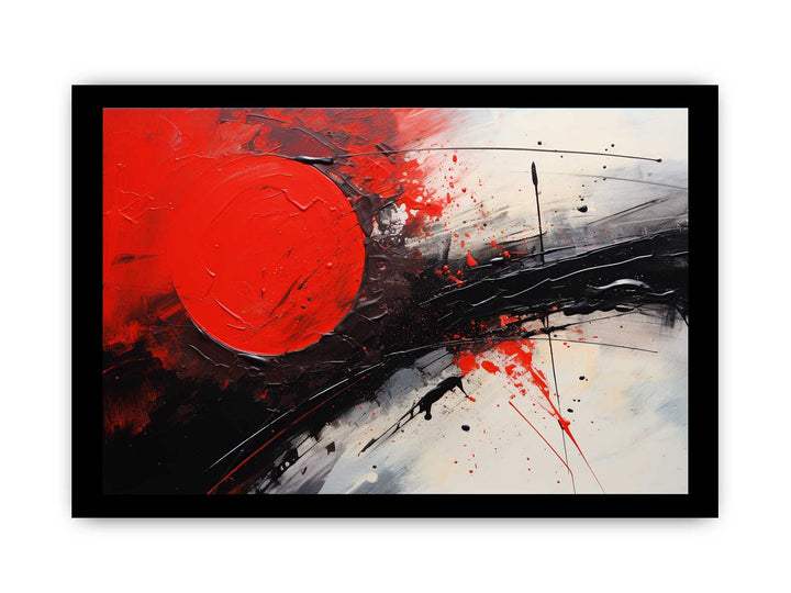 Red Black Abstract Art Painting