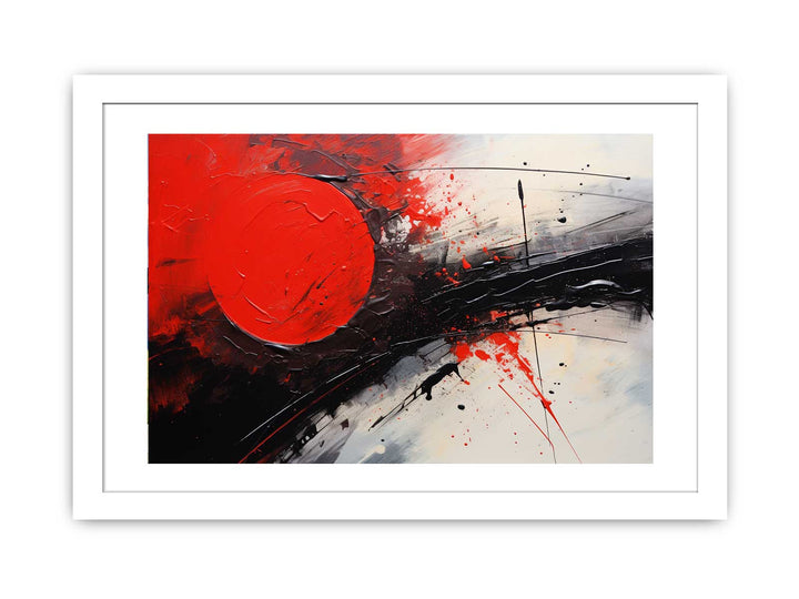 Red Black Abstract Art Painting