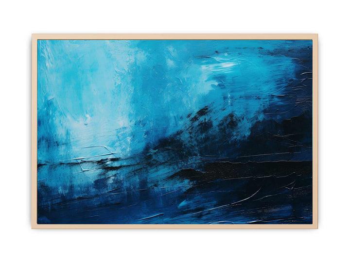 Black Blue Painting   Poster