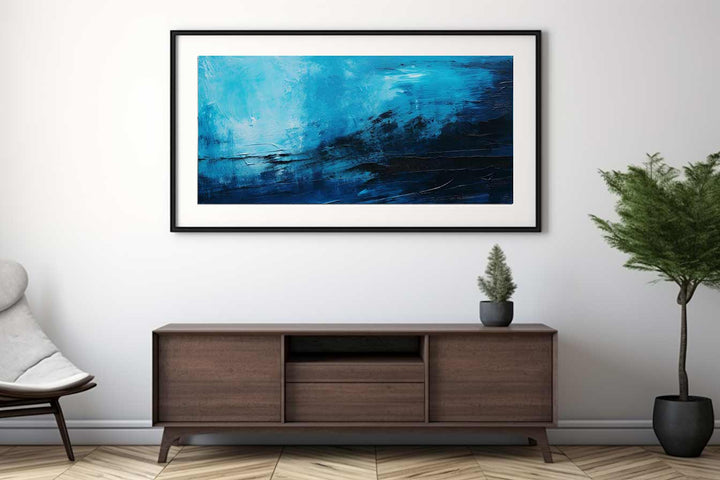 Black Blue Painting  
