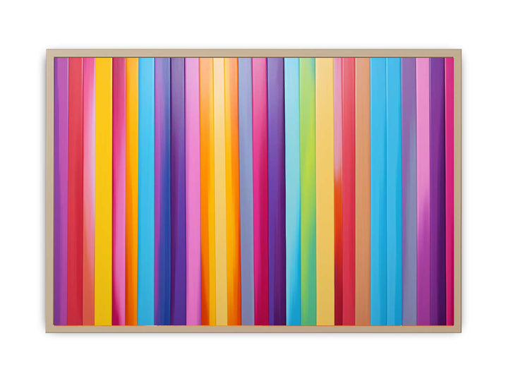 Lines Art Painting Framed Print