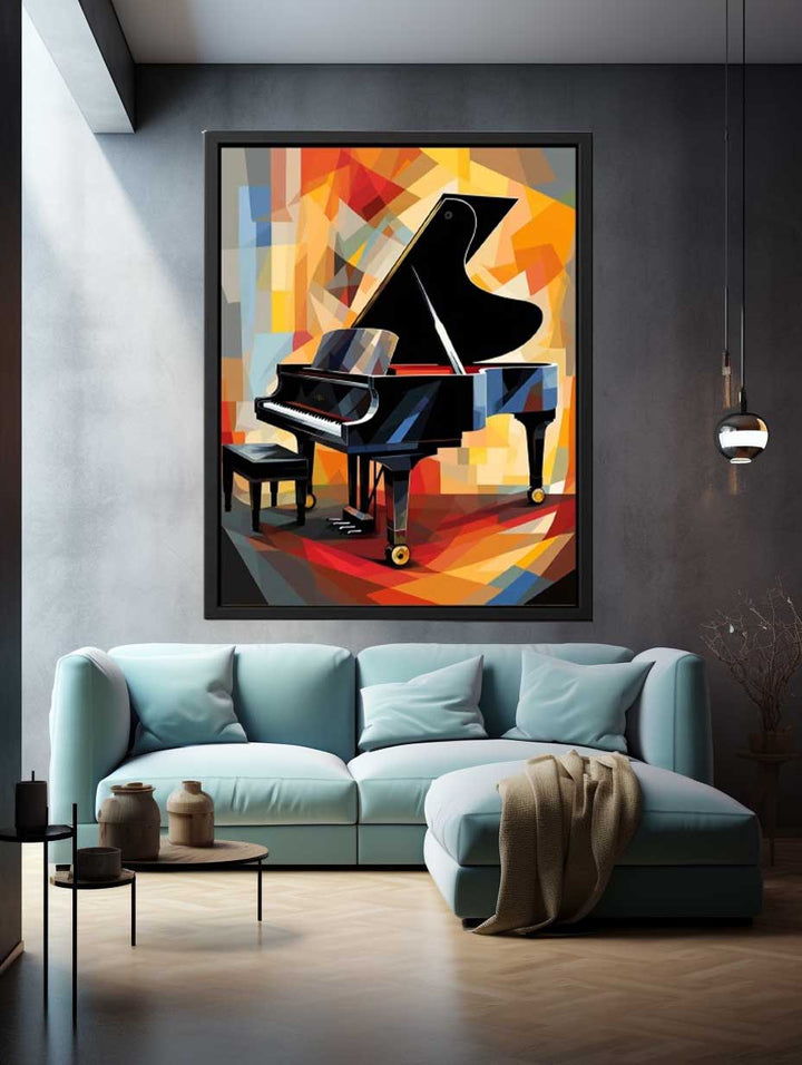 Piano Modern Art Painting