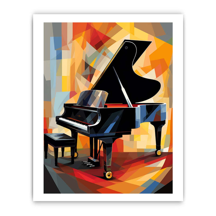 Piano Modern Art Painting
