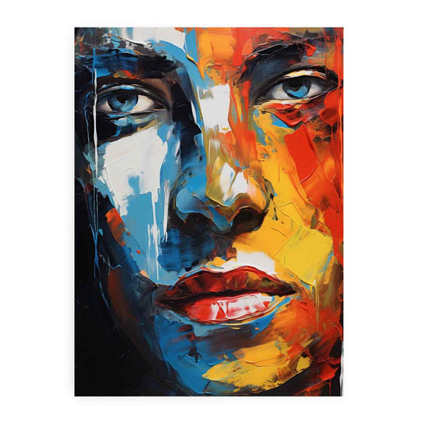 Man Face Modern Art Painting