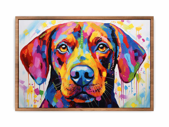 Modern Dog Art Painting  
