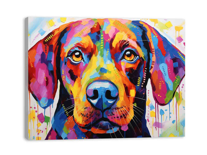 Modern Dog Art Painting  