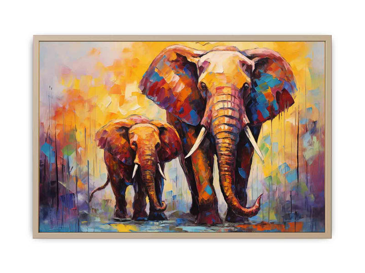 Elephant Modern Art Painting