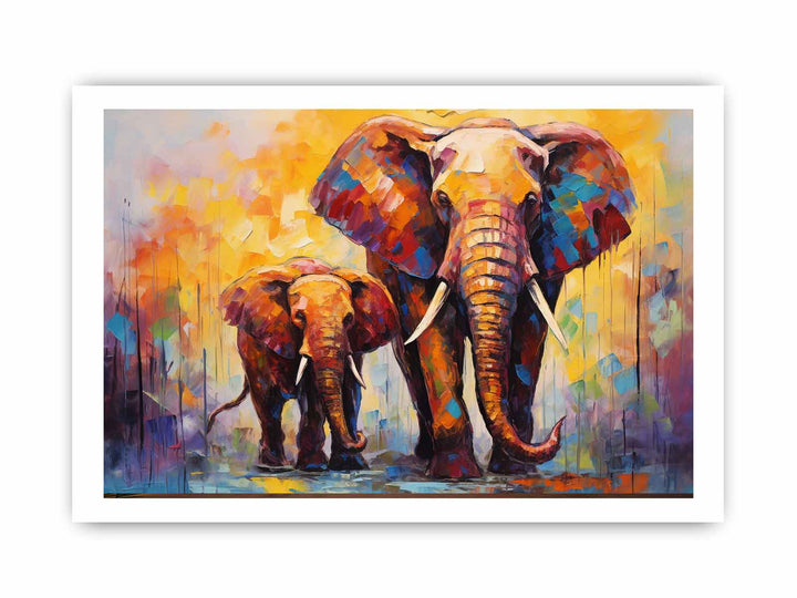 Elephant Modern Art Painting