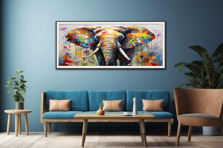 Modern Elephant Art Painting  