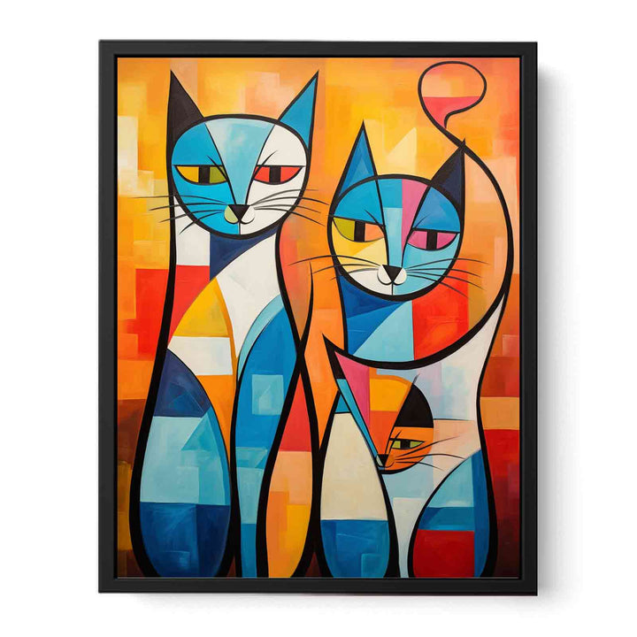Cats Modern Art Painting  