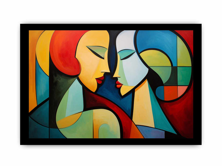 Two Women Modern Art Painting