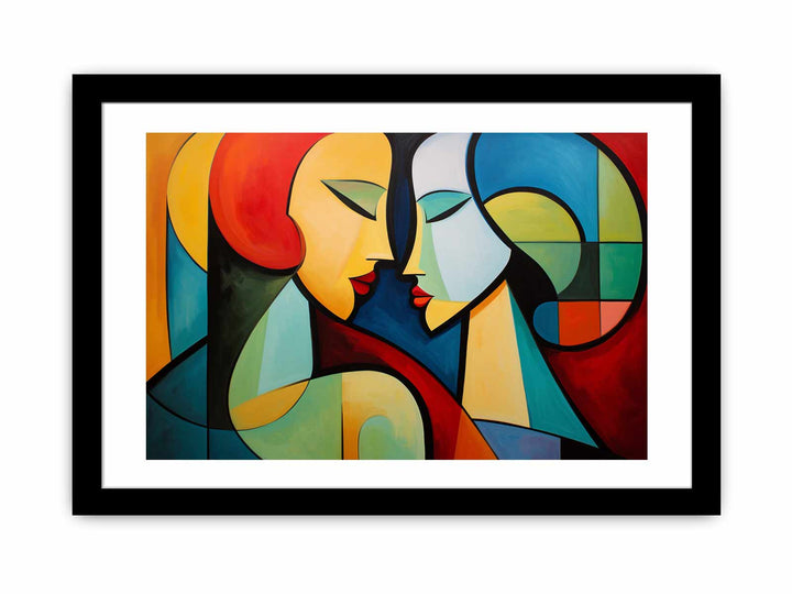 Two Women Modern Art Painting